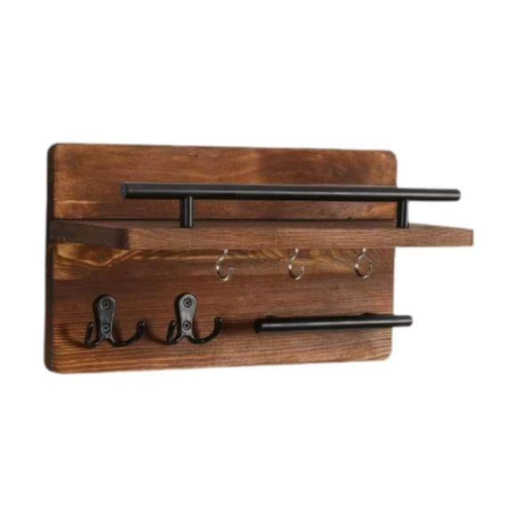 Lipstore Key Holder for Wall Decorative Wooden Wall Key Holder for Home Hallway Plant