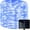 Blue, variant on Solar Rope Lights Outdoor Waterproof ,23FT 50LED PVC Tube String Lights with 8 Modes for Garden,Yard, Path, Fence, Stairs, Backyard, Patio Decorative (Cool White)