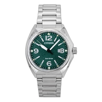 Citizen Men's Eco-Drive Stainless Steel Chronograph Green Dial
