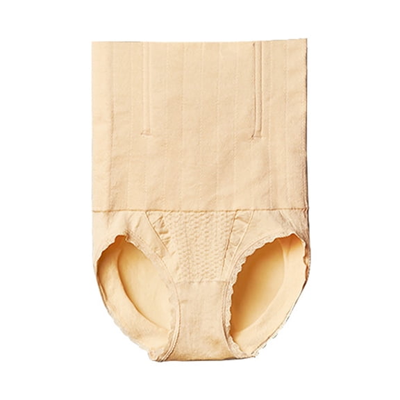 Ashirexll Underwear Women, Shapewear for Women High Waist Tight Hip Lifting Postpartum Underwear Beige XXL