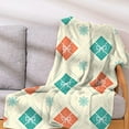 thumbnail image 3 of LSLJS Christmas Throw Blanket Holiday Throw Blanket, Christmas Flannel Printed Blanket New Office Nap Blanket Fleece Blanket Leg Blanket Warm Sofa Blanket, 3 of 4