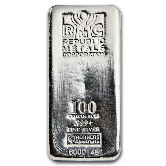 100 oz Silver Bar - Republic Metals Corp. (RMC)