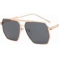 thumbnail image 1 of Lunettes de Soleil Mode Rétro Carrées à Grand Cadre en Métal pour Hommes et Femmes (Couleur : B, Taille : 1), 1 of 4
