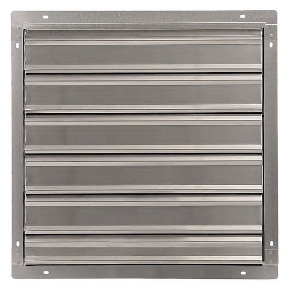 1Pack Dayton 1C746 24 in Backdraft Damper / Wall Shutter, 24-1/2 in x 24-1/2 in