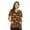 Happy Halloween, variant on Women's V-Neck Printed Scrub Top (Happy Halloween, Large)