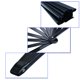 thumbnail image 3 of Ventilador de mano HONSHEN plegable de tela de nailon negro para taichí, paquete de 2, 3 of 5