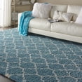 thumbnail image 6 of Nourison Amore Shag Aqua 6'7" x 9'6" Area Rug, (7x10), 6 of 9