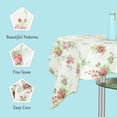 thumbnail image 5 of Unique Bargains Vinyl Square Tablecloth Spring Flower 53" x 53", 5 of 8