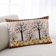 thumbnail image 2 of Pumpkins Thanksgiving Throw Pillow Cover 24 x 36 Inch Decorative Pillow Cover Fall Black Orange Plaid Leaves Retro Lumbar Pillowcase Seasonal Rectangle Cushion Case for Couch Sofa Bed Living Room, 2 of 7