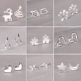 thumbnail image 3 of 925 Sterling Silver Christmas Earrings Cute Earrings for Girl Women Mini Animal Earrings Xmas Gifts for Lover Friend Daughter, 3 of 4