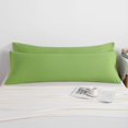thumbnail image 4 of 2 Pack Microfiber Body Pillowcases Set, Soft and Cozy Long Pillows Covers, (Body pillow not included), 20" x 54", Sage Green, 4 of 5