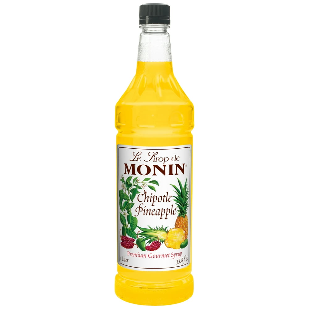 Monin, Chipotle Pineapple Flavored Syrup, 1 Liter (4 Count) Walmart