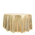 thumbnail image 3 of BalsaCircle 120" Sequin Round Tablecloth Champagne, 3 of 8