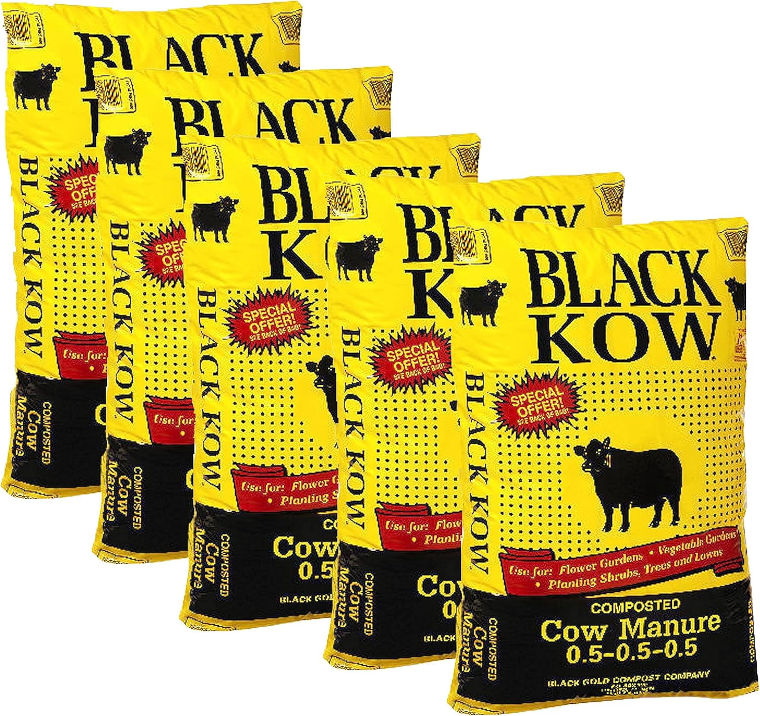 Wjsp Composted Cow Manure 35 lb Bag Organic Fertilizer for Houseplants Tomato Vegetables Flowers