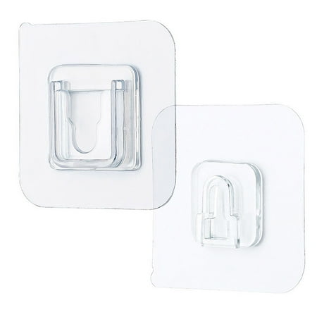

Farfi 1 Pair Double Sided Wall Adhesive Hook Plug Socket Holder Cable Fixing Organizer (1 Pair)