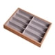 thumbnail image 2 of Caja de almacenamiento para gafas de sol con compartimento de terciopelo para mujeres, hombres, joyas, relojes y gafas. Sin tapa de palisandro, 2 of 9