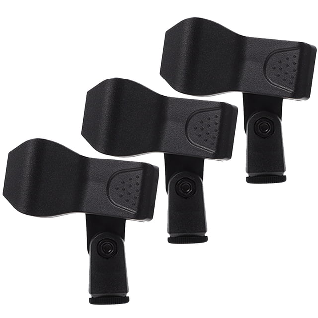 KAKOWELY 3 Pcs Pinces Universelles pour Microphone Clips de Support de Microphone Clips Universels, 3.15"X2.99"X2.17 Pouces