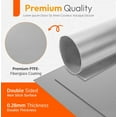 thumbnail image 4 of 2 Pack Large Thick Heavy Duty Non Stick Teflon Silver Oven Liners Mat 17"x 25" for bottom of Electric Oven Gas Oven Microwave Charcoal or Gas Grills, 4 of 8