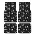 thumbnail image 1 of Honeii Ho-Ho-Ho 2 Print Car Foot Mat Four-Piece Set - Front & Rear Universal Car Floor Mats for SUVs, Trucks, Sedans, 1 of 7