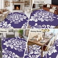 thumbnail image 5 of Purple Boho Area Rugs 8'x10', Washable Small Throw Rugs for Living Room Patio, Vintage Classic Bohemia Flower Textured Indoor Outdoor Rug Non-Slip Low Pile Carpet Runner Reversible Floor Mats, 5 of 8