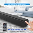 thumbnail image 5 of Pyle Wave Base Barra de sonido con Bluetooth para TV Sistema de altavoces de audio digital de mesa/Cine en casa, juegos, proyectores, con control remoto, entradas AUX, entrada óptica, USB - PSBV110B, 5 of 5