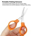 thumbnail image 5 of Uxcell Folding Scissors Portable Travel Mini Scissors Bulk Glasses-Shape Shear for Outdoor Fishing Craft, Orange 3 Pack, 5 of 6