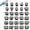 black, variant on Numbered Pencil Toppers 1-30,Reusable Number Pencil Labels Portable Classroom Pencil Toppers for Manage Tracking and Organization Instructional Supplies(Mixed 3 colors)