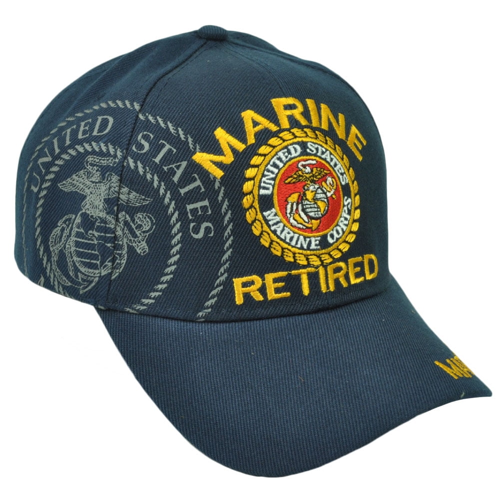 United State U.S Marine Retired Military Troops Adjustable Hat Cap Corps Navy