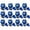 Blue, variant on Stcellnmex 12 Pcs Black Digital Stopwatch Timer Plastic Whistle Waterproof Multi Function Electronic Fitness Alarm With Lanyard