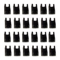 thumbnail image 1 of Inteprter Deslizadores de patas de silla duraderos ABS de 24 piezas para pisos con forma - Protección de piso ancho Protector de piso Decoración del hogar negro 14 mm, 1 of 6