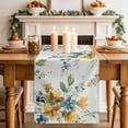 thumbnail image 2 of Table Runner 90 Inches Long for Kitchen Dining, Blue Yellow Spring Floral Dresser Scarf Farmhouse, Dining Table Decorations for Wedding/Parties, Watercolor Botanical Summer 13 x 90 In, 2 of 8