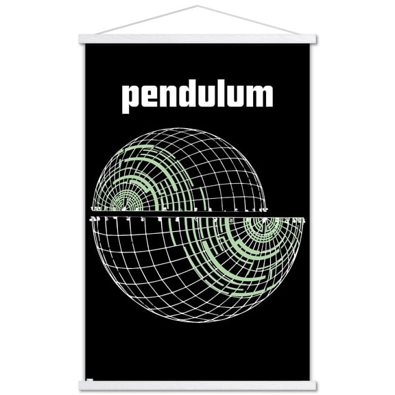 Pendulum - Globe Wall Poster with Wooden Magnetic Frame, 22.375" x 34"