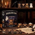 thumbnail image 7 of Highland Cow Halloween Countdown Calendar, 2026 Flat Plastic Advent Display with Spooky Farm Animal Artwork, 24-Day Decor for Desk, Wall, Entryway, Living Room, Office & Party Countdown, 7 of 7