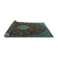 thumbnail image 2 of Ahgly Company Indoor Square Persian Light Blue Traditional Area Rugs, 5' Square, 2 of 4