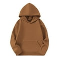 thumbnail image 4 of Bnwani Hoodies for Big Girls Long Sleeve Oversized Fleece Sweatshirt Cute Plain Tops Pullover, 4 of 8