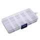thumbnail image 4 of Advancent Caja de almacenamiento de 10 compartimentos, práctica caja de plástico ajustable para anillos de cuentas, organizador de exhibición de joyas Type4 NO4 Advancent CBP096726, 4 of 4