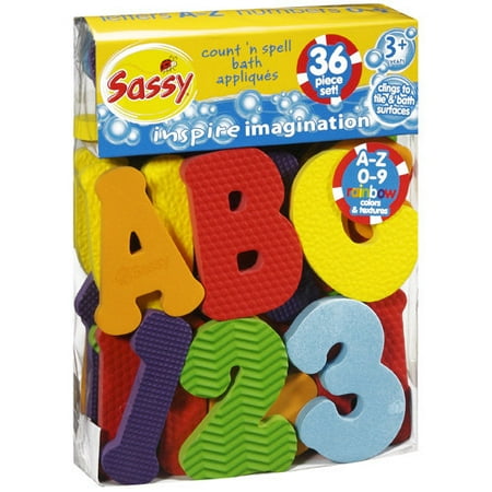 Sassy Count 'N Spell Bath Appliques