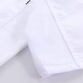 thumbnail image 4 of Chef Abrigo de manga corta con botones bolsillos para cocinar chaqueta de cocción elegante usar traje uniforme para restaurante hotel cafetería cocina blanco m Speravity HA012101-01, 4 of 7