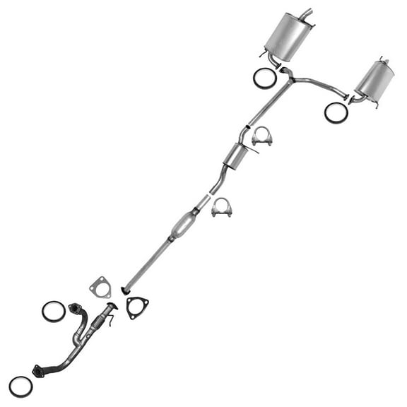 Front Pipe Resonator Muffler Exhaust Kit fits: 1998-2002 Honda Accord 3.0L 2-DR
