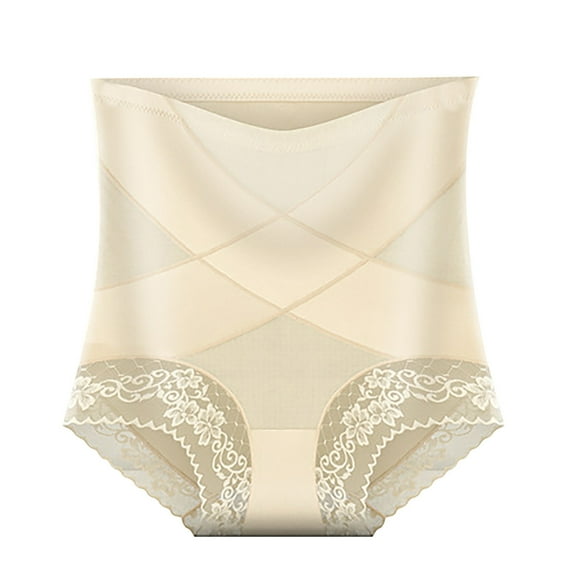 WMTBSRSW Women Shapewear Tummy Control Underwear High Waisted Girdle Lace Trim Body Shaper Butt Lifting Panties for Women
