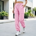 thumbnail image 5 of Womens Sweatpants with Pockets Drawstring Elastic Waist Loose Casual Lounge Sports Jogger PantsSweatpants, 5 of 6
