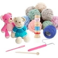 thumbnail image 4 of Yuarrent Kit de telar de madera para principiantes, fácil juego de tejido francés con lana De coser, 4 of 6