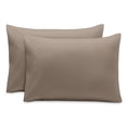 thumbnail image 1 of Juego de fundas de almohada Bare Home 1800 estándar gris topo 2 unidades, 1 of 6