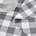 thumbnail image 6 of Checkered Round Tablecloth 90 Inch - Waterproof Stain and Wrinkle Resistant Washable Fabric Table Cloth for Holiday,Dining Room,Party,Outdoor Picnic, Red and White Gingham Pattern, 6 of 6
