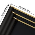thumbnail image 7 of Black Waterproof Flower Wrapping Paper with Gold Trim, 24 Sheets 24.3" x 24" Floral Bouquet Wrapping Paper for Florists, Flower Arrangements, Wedding, Valentine's Day & Gift Packaging, 7 of 7