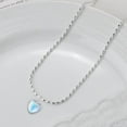 thumbnail image 2 of Opal Heart Water Drops Necklace For Women, 2 of 2