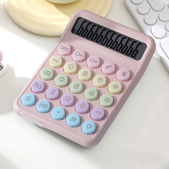 HOZVOMI Portable Dopamine Color Calculator with Large Screen, 240 Calculations, and Multiple Colors for Office and Finance