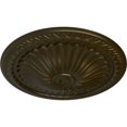 thumbnail image 3 of Ekena Millwork 15"OD x 1 3/4"P Alexa Ceiling Medallion (Fits Canopies up to 3"), Hand-Painted Green Gold, 3 of 7