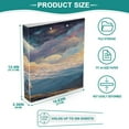thumbnail image 5 of 3 Ring Binder 1.5 inch Round Rings with Interior Pockets Binders Organizer Office School 1Pack Astronaut Gazing at The Stars, 5 of 10
