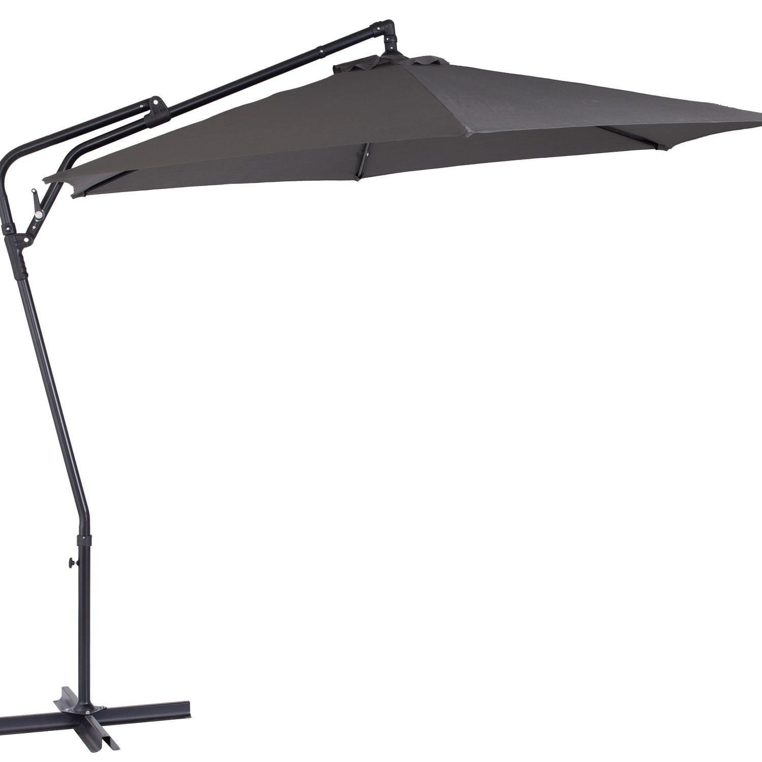 CorLiving Solward 10ft Cantilever Tilting Patio Umbrella with Steel Frame and 6 Support Arms